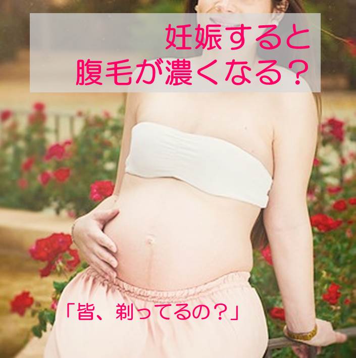 女性は妊娠すると腹毛が濃くなる 他の妊婦どう対処してるの 女の腹毛 へそ毛 ギャランドゥ を脱毛処理する方法